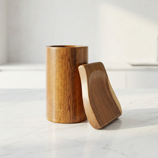 Teakora™ Holder & Spoon Rest Set