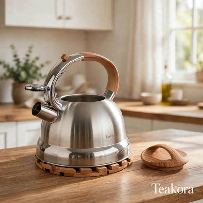 Teakora™ Essential Kettle | Non-Toxic Stainless Steel Whistling Kettle