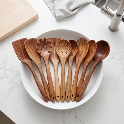 Teakora™ 9-Piece Non-Toxic Kitchen Set