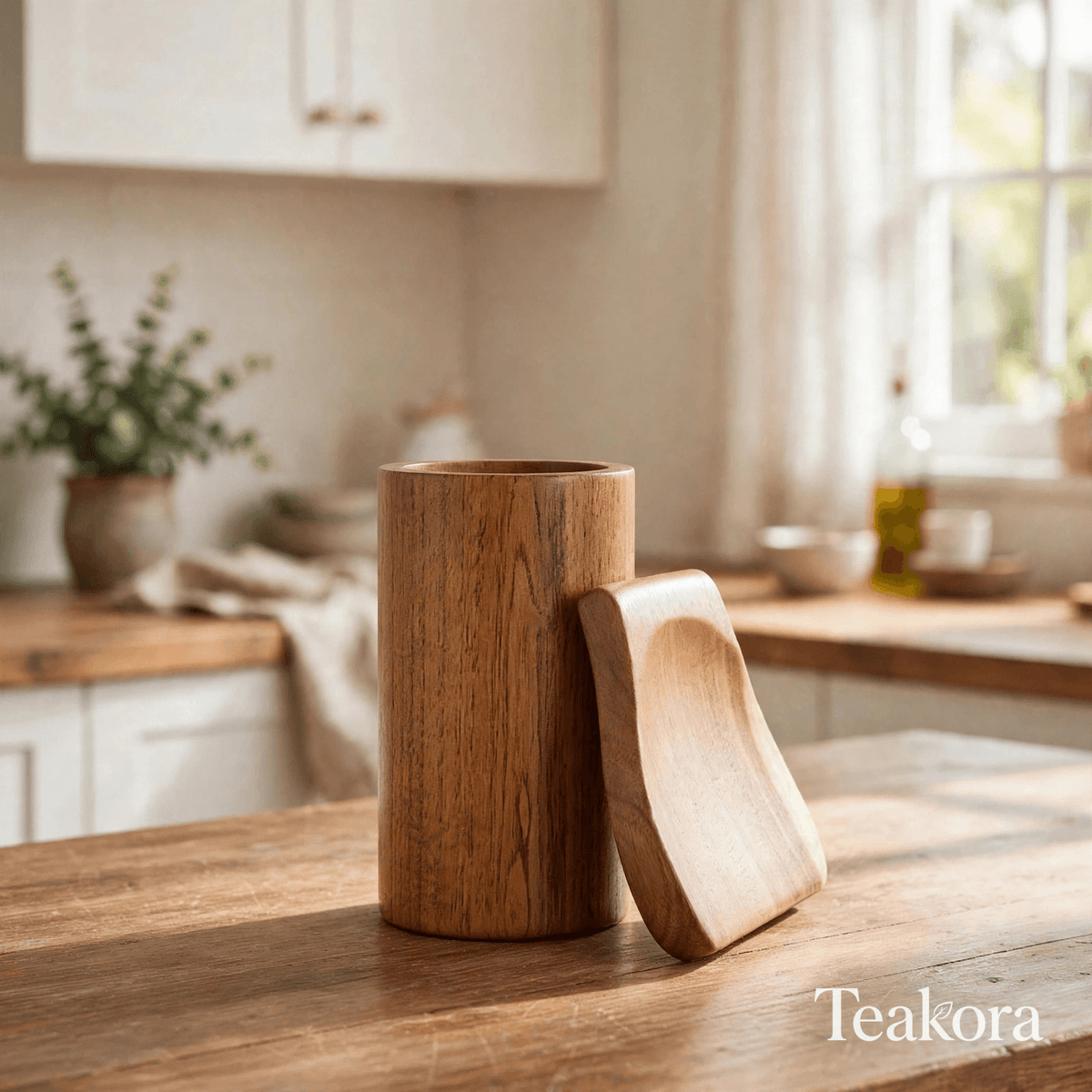 Teakora™ Holder & Spoon Rest Set